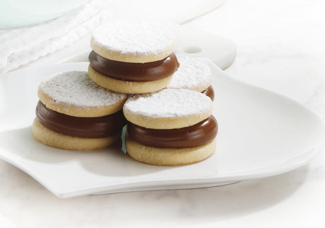 Tupperware -Alfajores de masa sablée